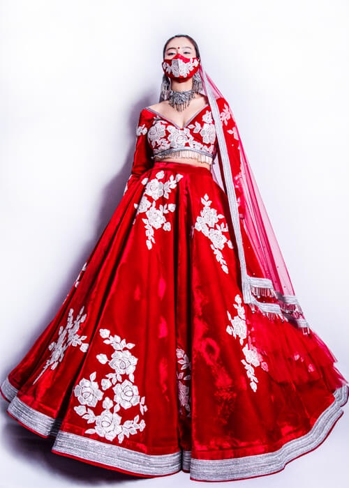 Red and White Bridal